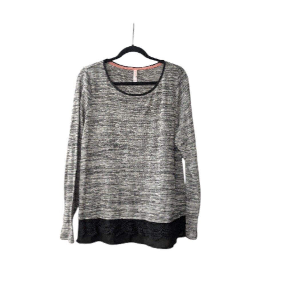 Long Sleeve Xhilaration Lace Shirt XXL